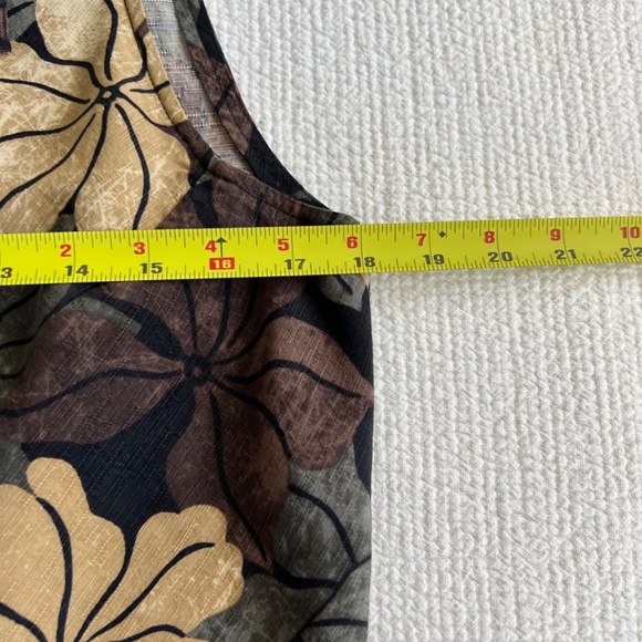 Tommy Bahama EUC Women Sleeveless Tropical Print Front Tie 100% silk Size M - Picture 5 of 12